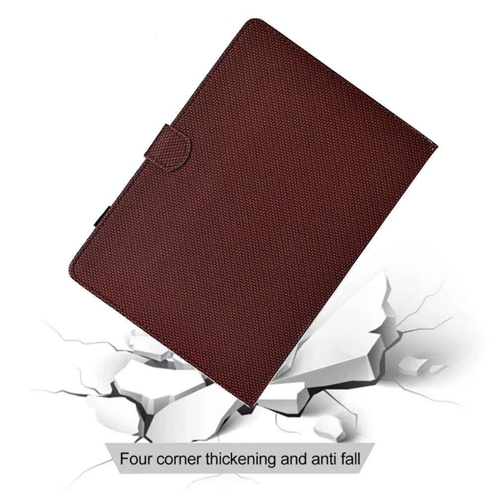 For iPad Pro 11 (2025) / (2024) Leather Case Stand Card Slots Protective Tablet Cover - Brown - 5