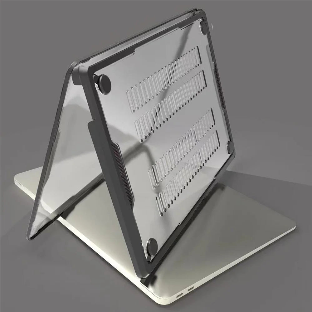 For MacBook Pro 13 inch (2020) A2338 / (2019) A2159 / (2018) A1989 / (2016) A1708 A1706 Case PC+TPU Laptop Cover - 2