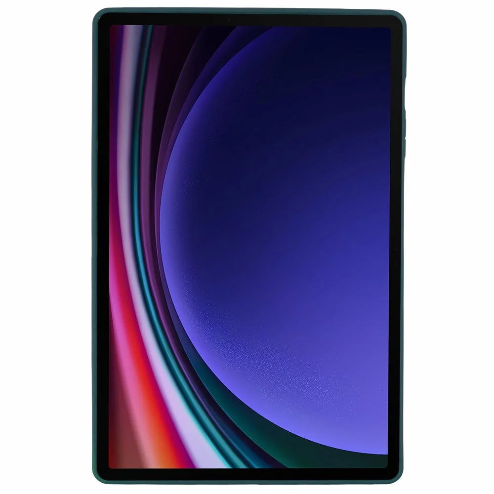 For Samsung Galaxy Tab S9 FE+ / Tab S9+ Case Soft TPU Back Tablet Cover - Blackish Green - 2