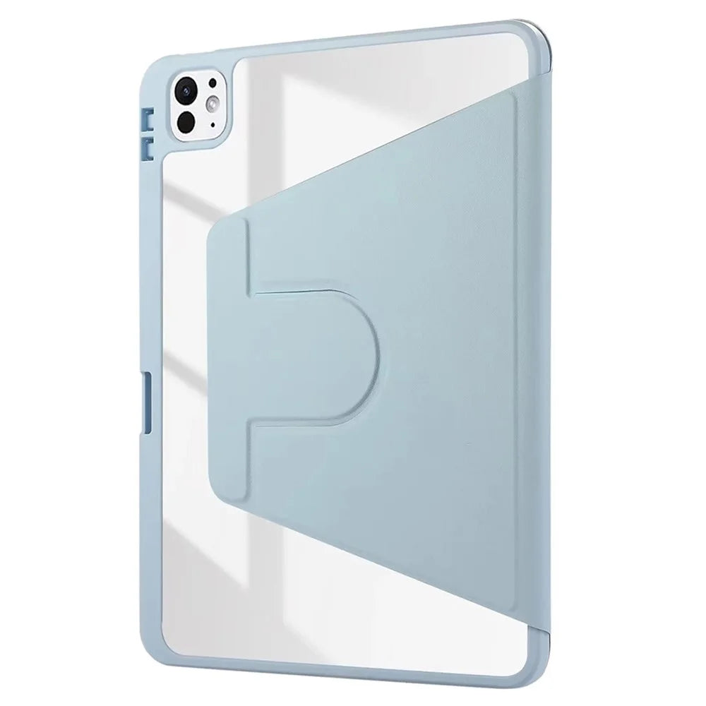 ENKAY HAT PRINCE For iPad Pro 13 (2025) / 13 (2024) Tablet Case Acrylic+PU Leather Flip Cover Auto Wake / Sleep - Blue - 7