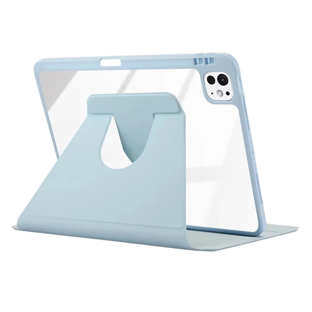 ENKAY HAT PRINCE For iPad Pro 11 (2025) / 11 (2024) Stand Case Acrylic+PU Auto Wake / Sleep Tablet Cover - Blue - 3