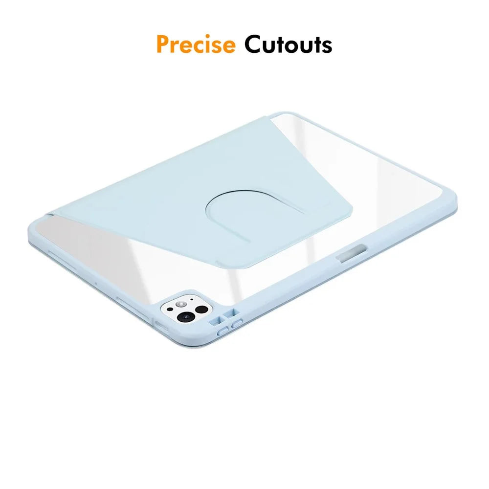 ENKAY HAT PRINCE For iPad Pro 11 (2025) / 11 (2024) Stand Case Acrylic+PU Auto Wake / Sleep Tablet Cover - Blue - 5