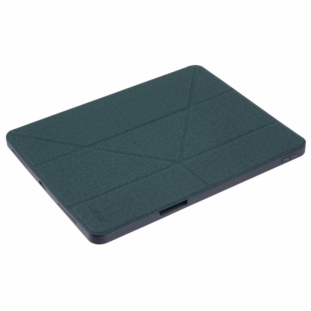 MUTURAL For iPad Air 13 (2026) / (2025) / (2024) / Pro 12.9 (2022) / (2021) / (2020) / (2018) Case Smart Leather Tablet Cover Origami Stand - Green - 5