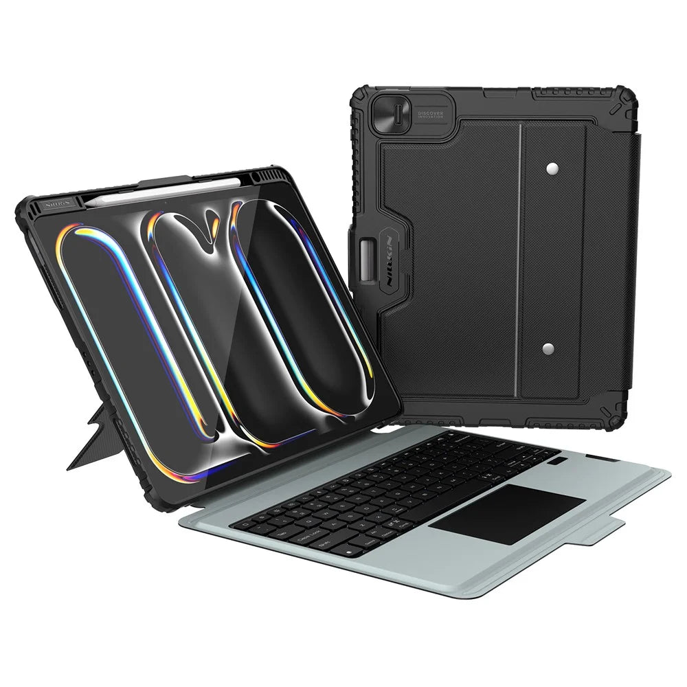 NILLKIN For iPad Pro 13 (2025) / 13 (2024) Tablet Case with Detachable Bluetooth-compatible Keyboard (Backlight Version) - 1