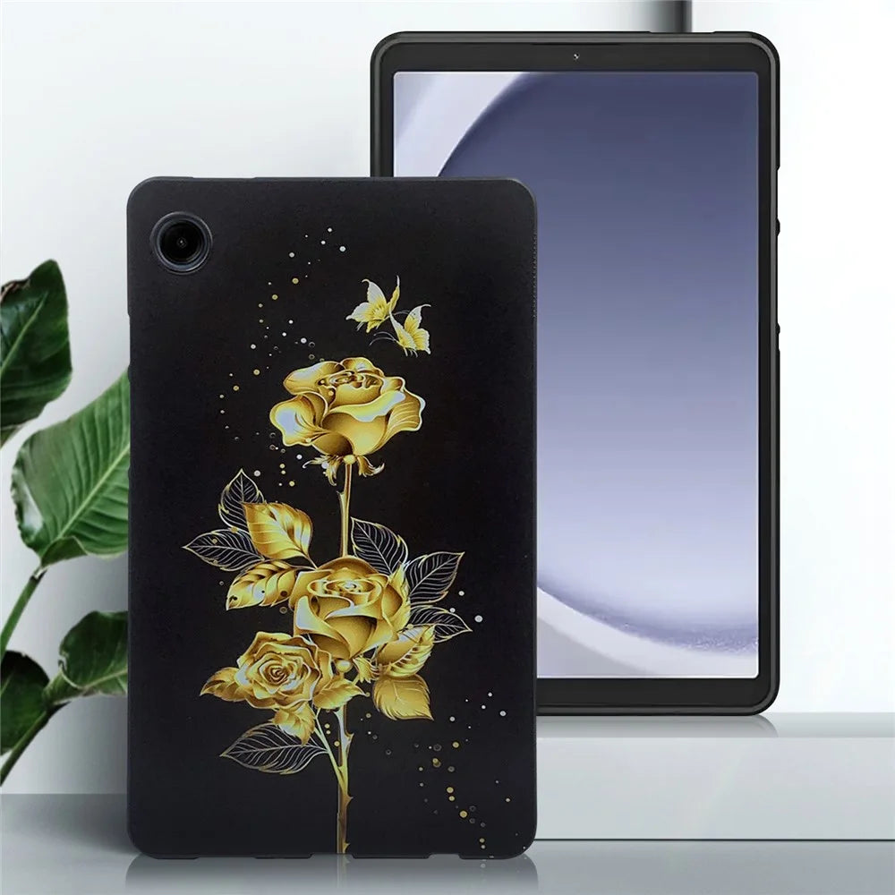 For Samsung Galaxy Tab A9 TPU Case Pattern Printing Slim Tablet Protective Cover - 4
