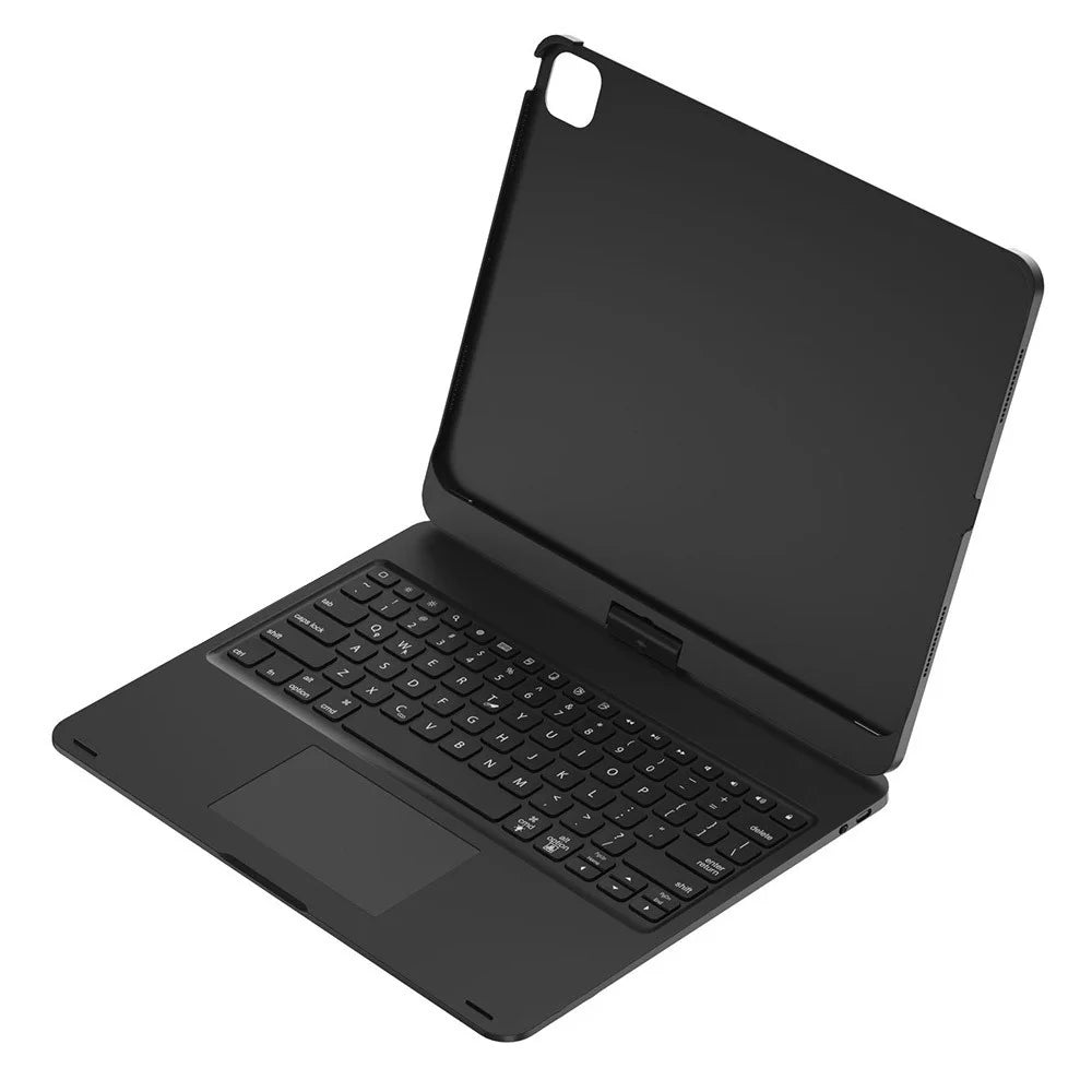 For iPad Pro 13 (2025) / (2024) Trackpad Backlight Keyboard with Tablet Case - Black - 2