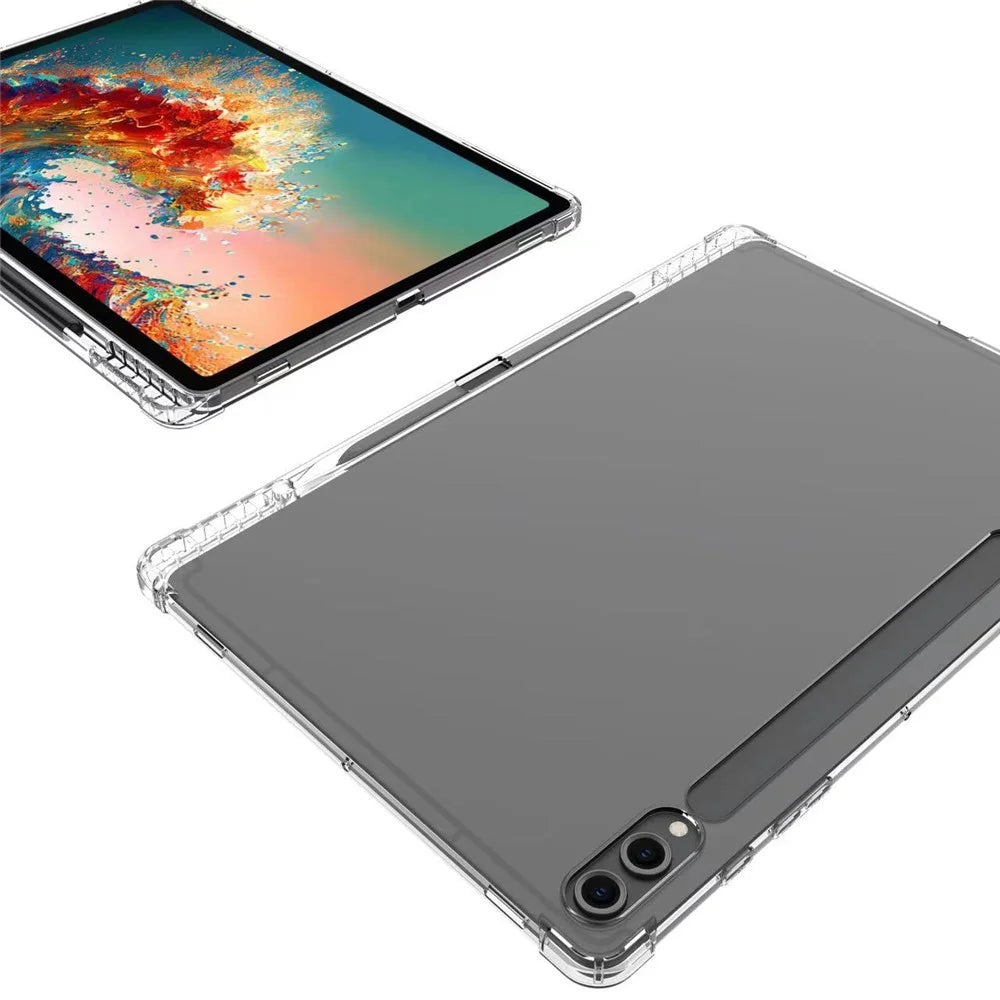For Samsung Galaxy Tab S10+ Case Reinforced Four Corner Anti-Drop Clear TPU Tablet Cover with Pen Slot - 5