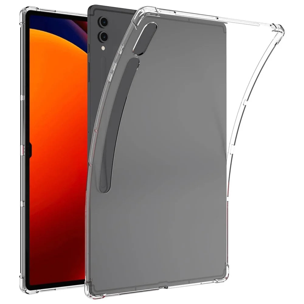 For Samsung Galaxy Tab S10 Ultra Case Four Corner Shockproof Clear Tablet TPU Cover - 1