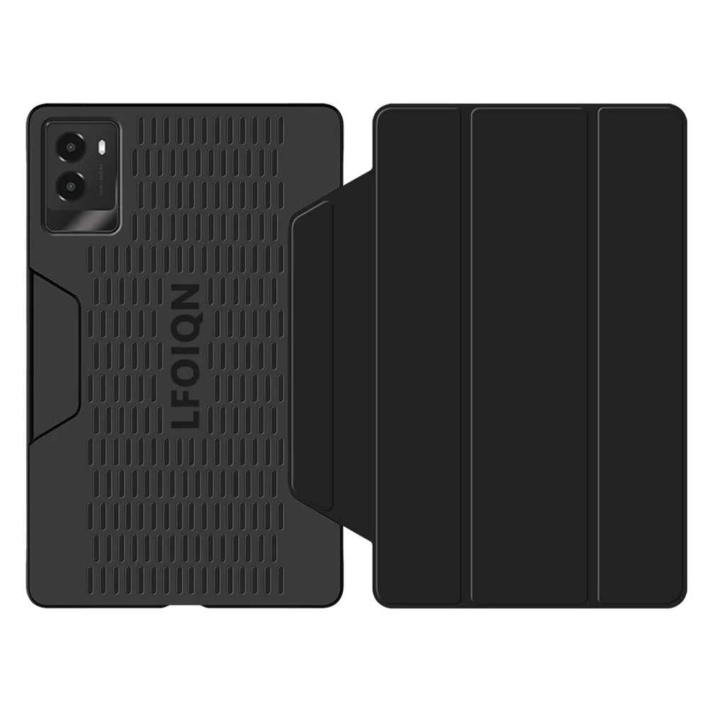 For Lenovo Legion Y700 (2024) Tablet Case Trifold Stand Leather+PC Hollow Back Cover Auto Wake / Sleep - 2