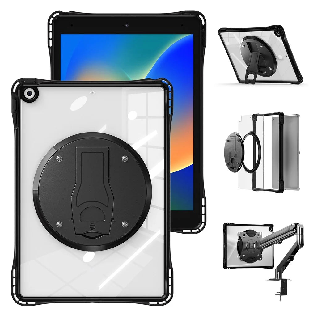 Clear Case for iPad 10.2 (2021) / (2020) / (2019) PC+TPU+Acrylic Kickstand Cover - 2