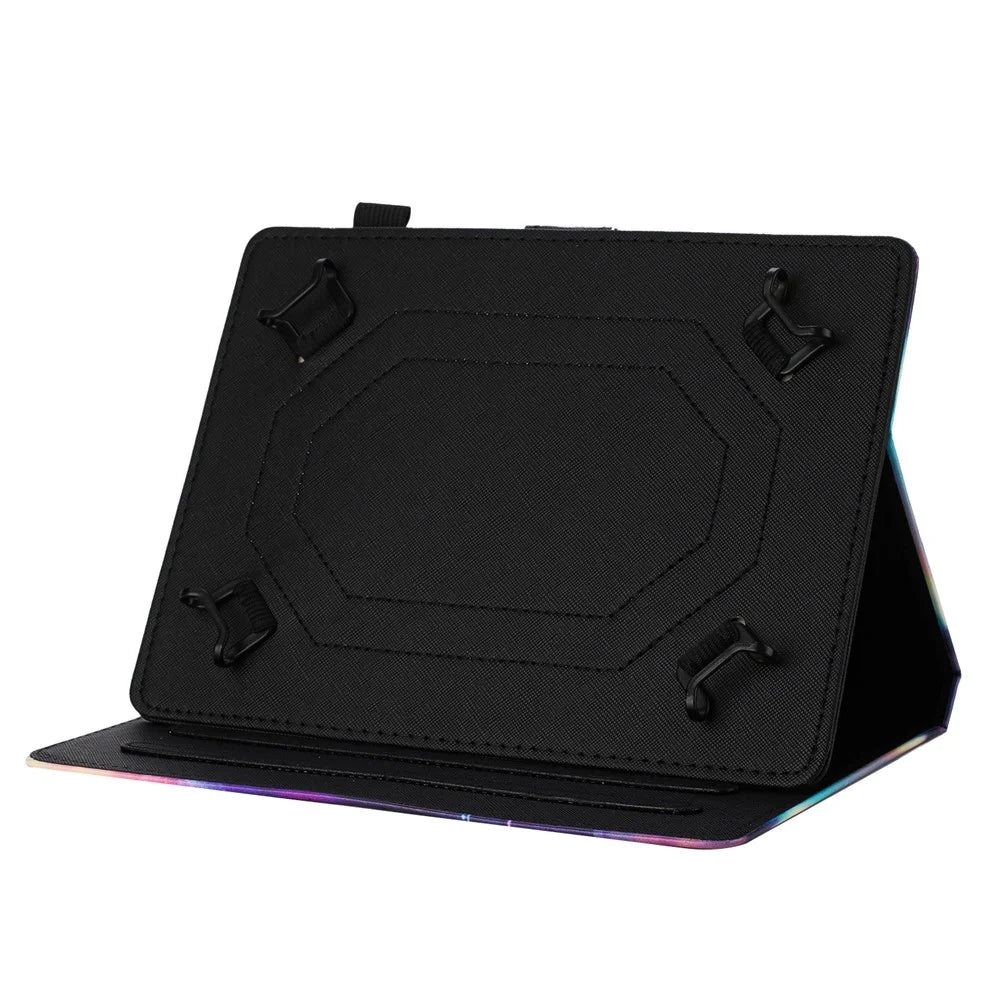 Universal 7-inch Tablet Case Pattern Leather Cover with Auto Sleep / Wake, Card Holder - Flower Fox - 3