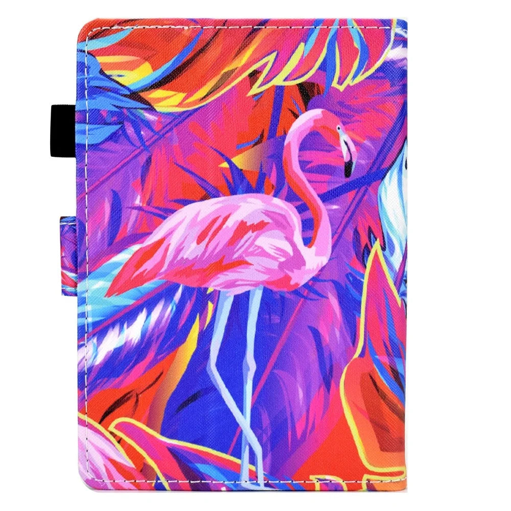 For Amazon Kindle Paperwhite (2024) Case Card Holder Stand Pattern Printing Leather Cover - Bird - 7
