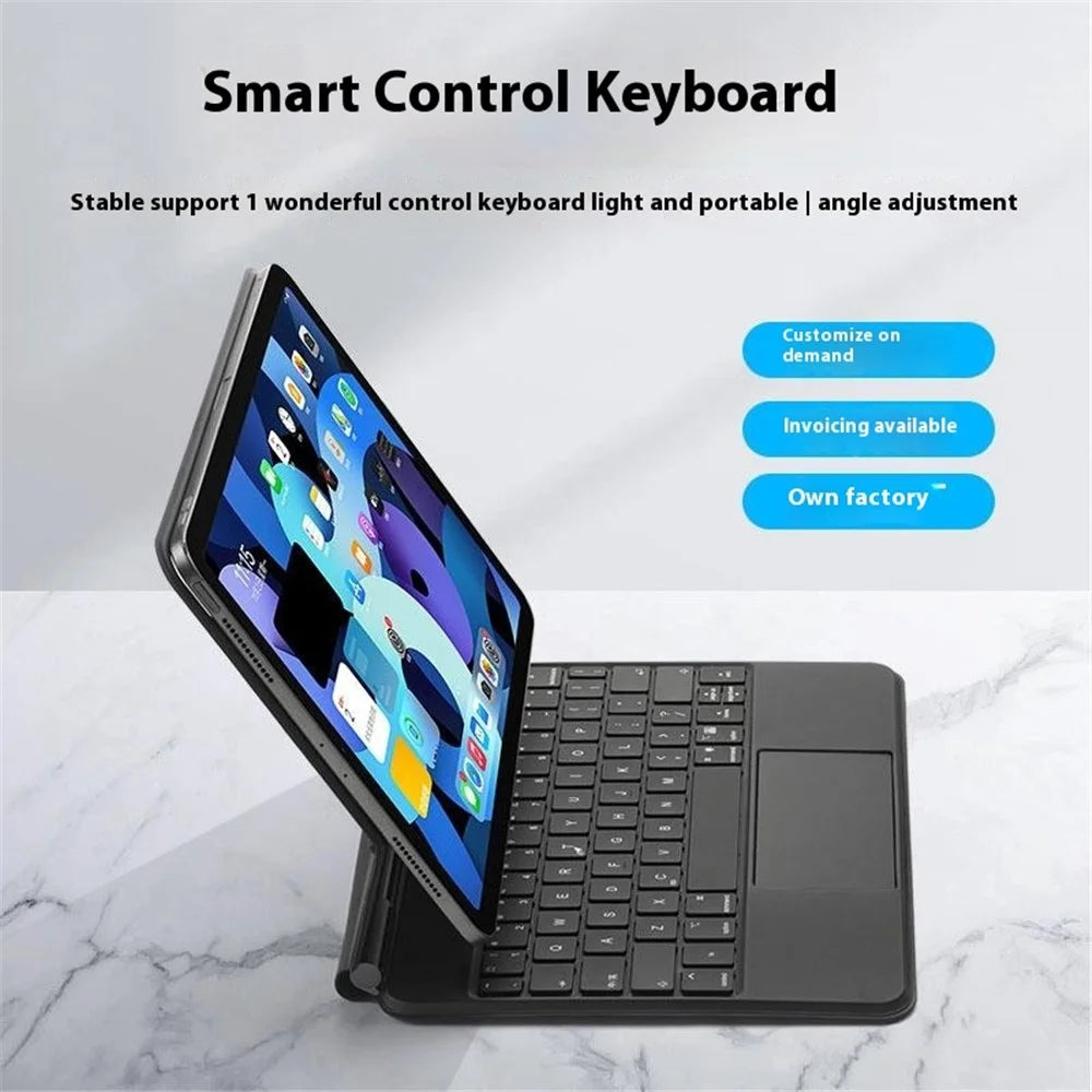SP01-P11 Bluetooth-Compatible Keyboard for iPad Air 11 (2026) / (2025) / (2024) / Air (2022) / (2020) / iPad Pro 11 (2022) / (2021) / (2020) / (2018) - Black - 7