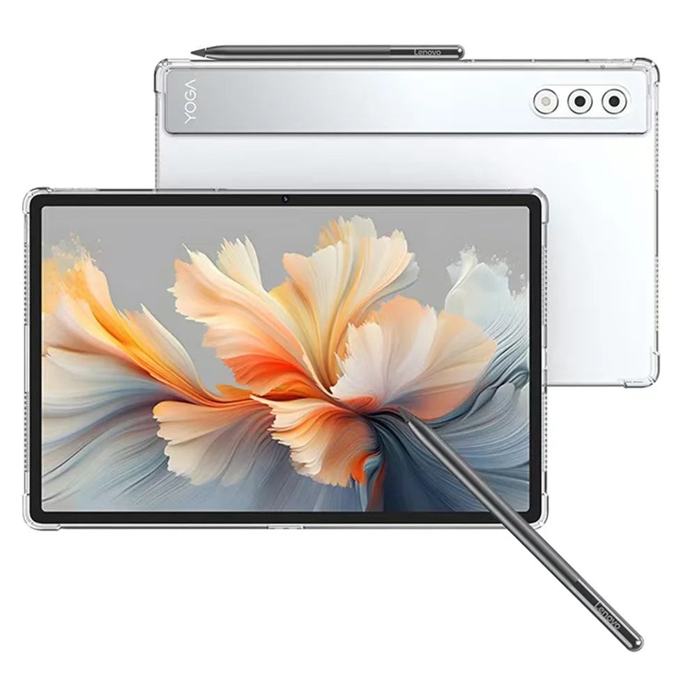 For Lenovo Yoga Pad Pro Case Four Corner Shockproof Clear Tablet TPU Cover - 3