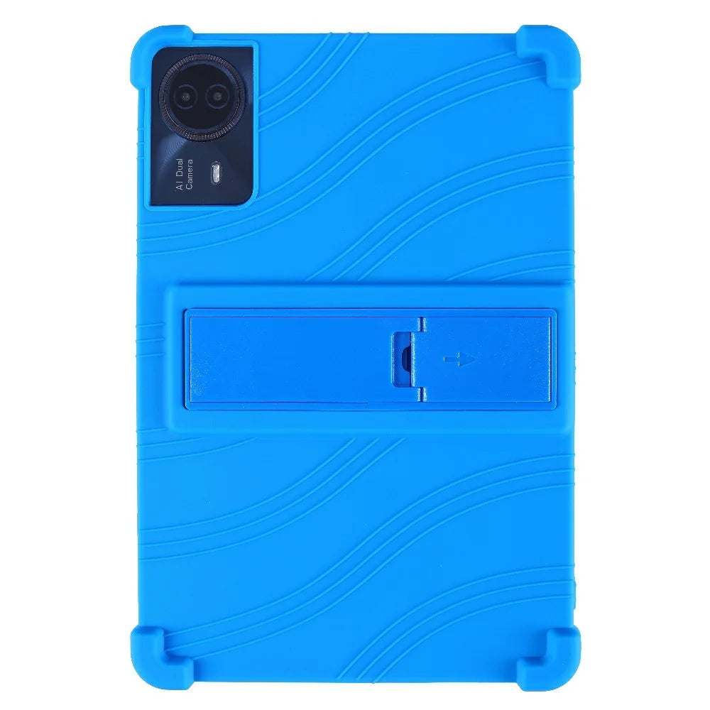 For Teclast T50HD Silicone Case with Kickstand Rugged Protective Cover - Dark Blue - 1