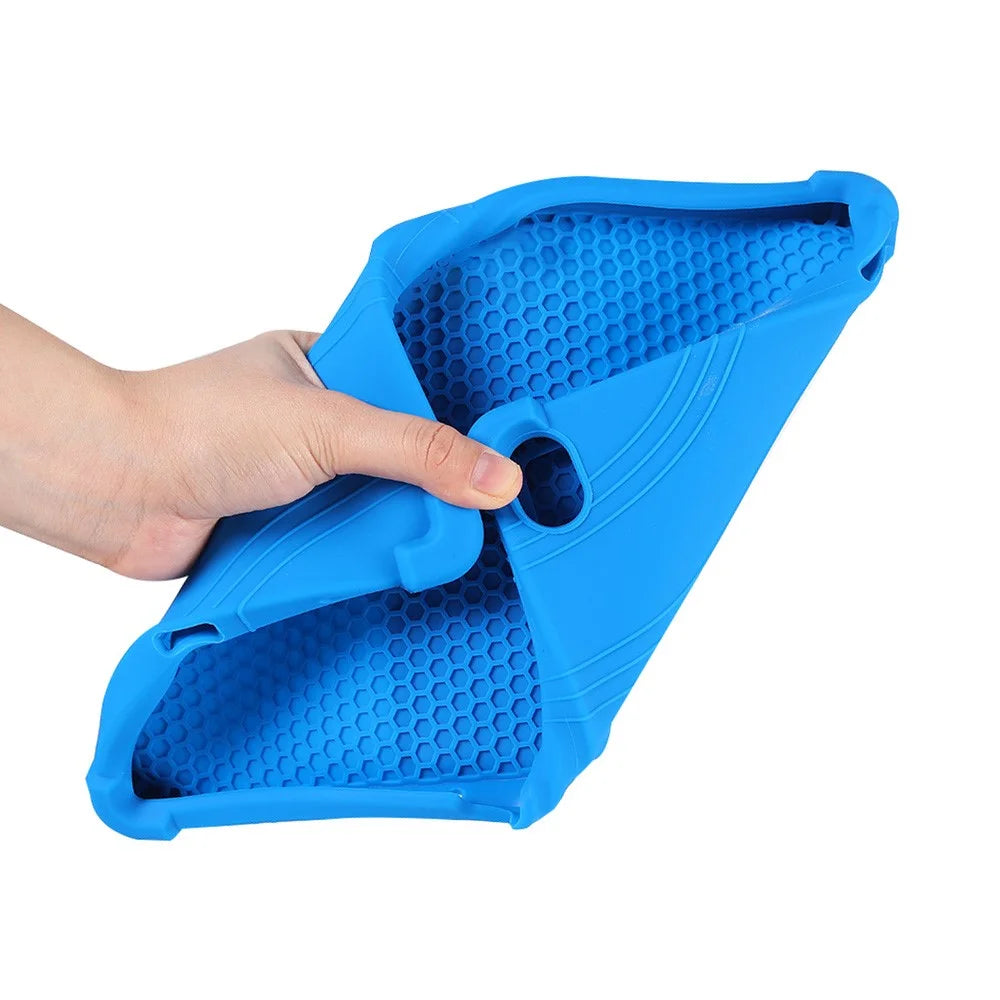For Walmart Onn 11 inch Tablet Pro (2024) Silicone Case with Kickstand Rugged Protective Cover - Dark Blue - 7