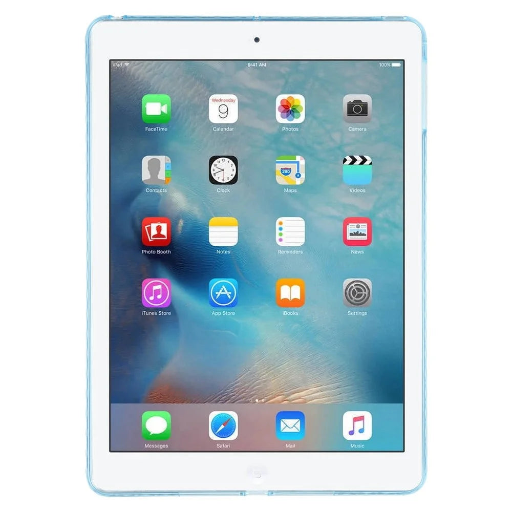 Tablet Case For iPad 9.7-inch (2018)  /  (2017)  /  Air (2013)  /  Air 2 Flexible TPU + Acrylic Shockproof Protective Cover - Baby Blue - 2