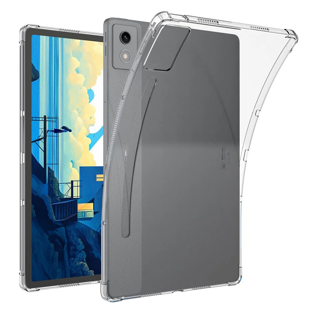 For Lenovo Xiaoxin Pad Pro 12.7 (2025) TB373FU  /  TB375FC Case Four Corner Shockproof Clear Tablet TPU Cover - 1