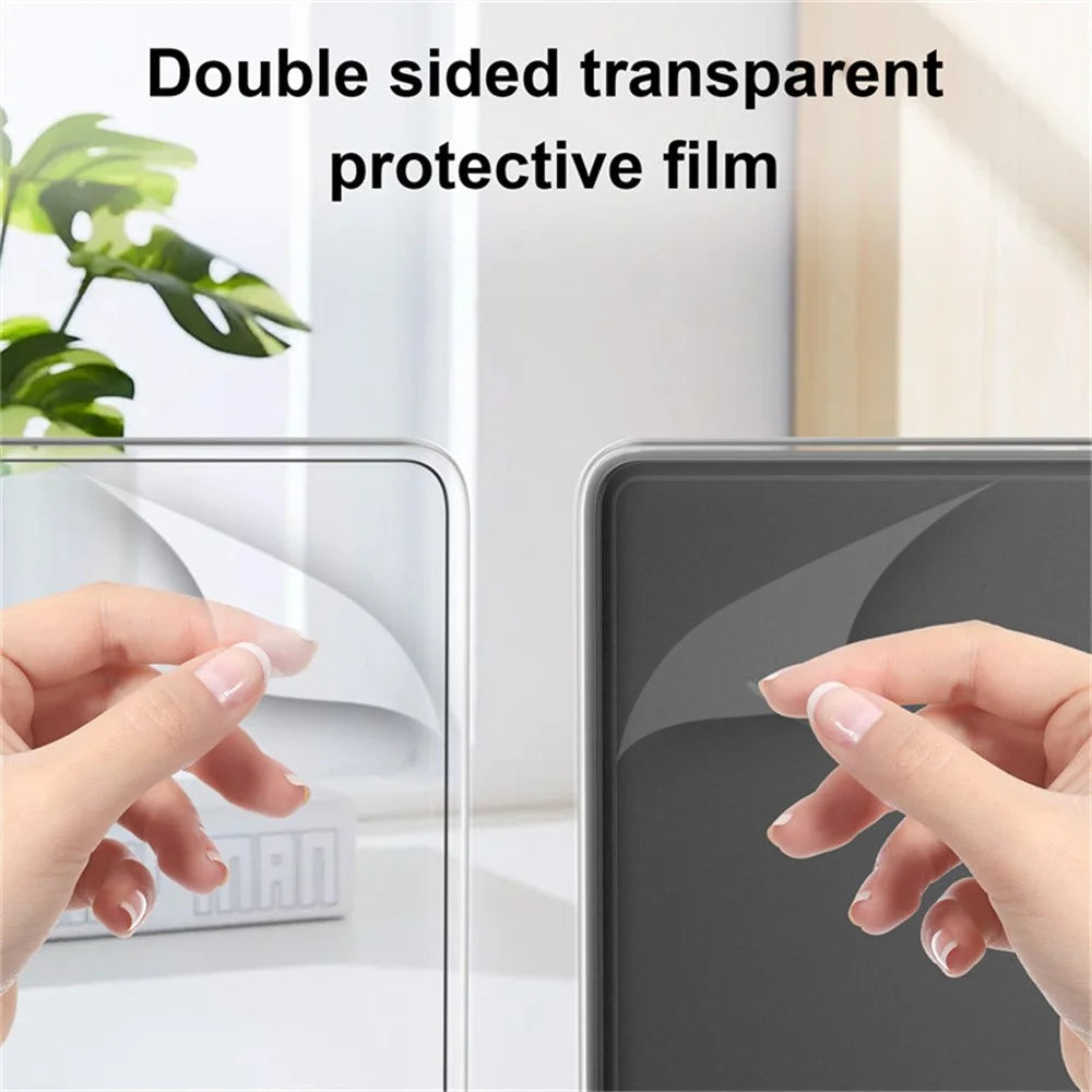 For Amazon Kindle Paperwhite (2021) Case Anti Drop PU Leather + TPU + Acrylic Clear Protective Cover - Blackish Green - 7