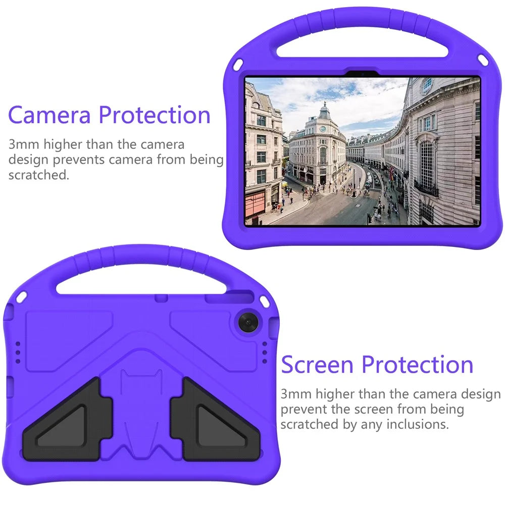 For Lenovo Tab TB311FU Case EVA Tablet Cover with Handle Kickstand Children Friendly - Purple - 6
