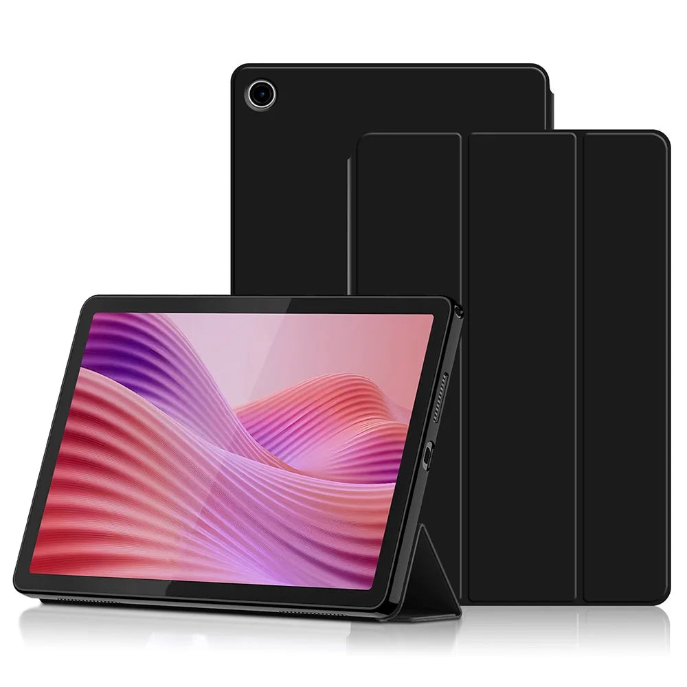 For Lenovo Tab 10.1 (2025) Case PU Leather TPU Back Trifold Stand Tablet Cover - 1