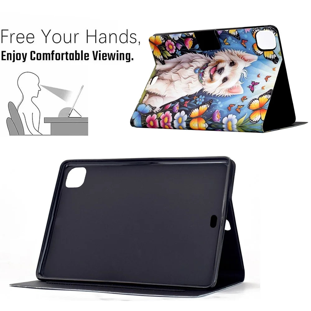 Stand Case for iPad Air 11 (2026) / (2025) / (2024) / Air (2022) / (2020) / Pro 11 (2022) / (2021) / (2020) / (2018) Tablet Leather Cover - Dog - 6