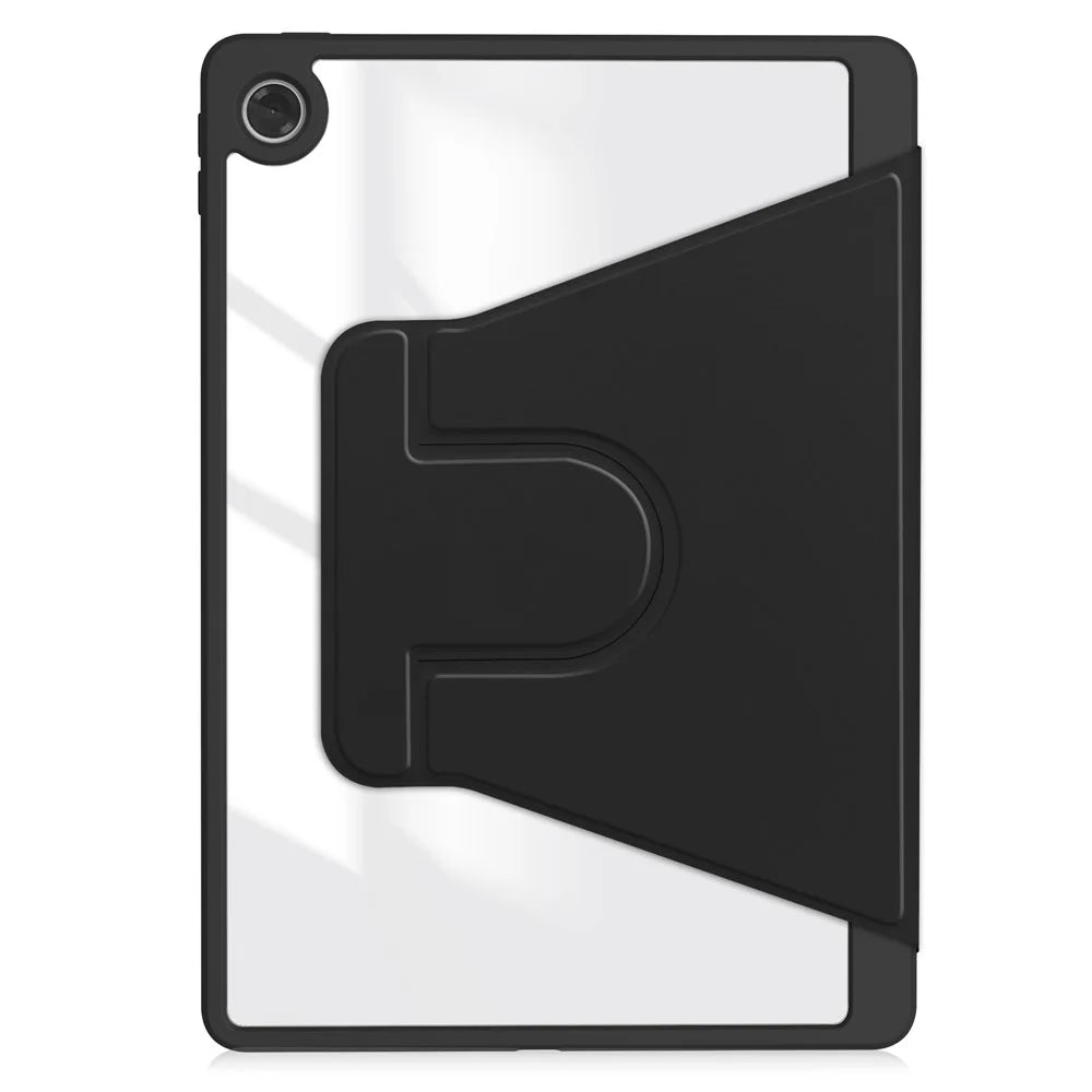 For Lenovo Tab TB311FU Case 360° Rotary Stand PU Leather+Acrylic Tablet Cover (Without Keyboard) - Black - 7
