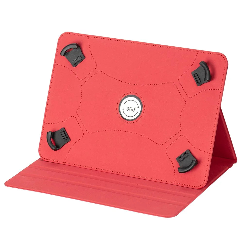 For 7-8 Inches Universal Tablet Case Protective Cover PU Leather Stand Folio Case - Red - 6