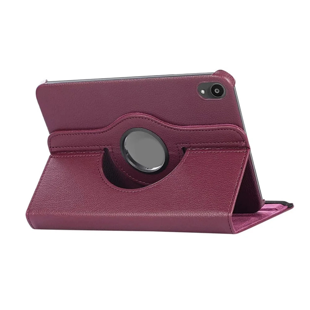 ENKAY HAT PRINCE For iPad mini (2024) / iPad mini (2021) Tablet Case   Litchi Texture PU Leather Cover Stand - Dark Purple - 2