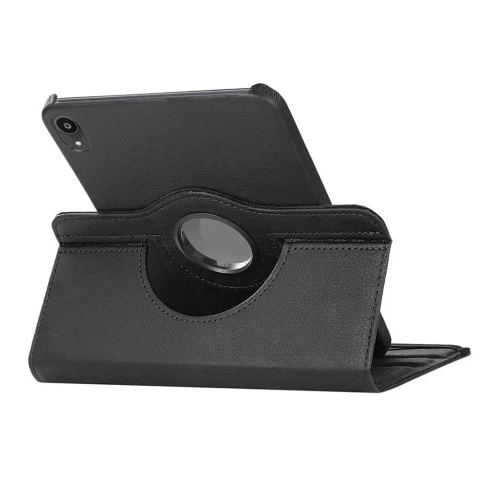 ENKAY HAT PRINCE For iPad mini (2024) / iPad mini (2021) Tablet Case   Litchi Texture PU Leather Cover Stand - Dark Purple - 4