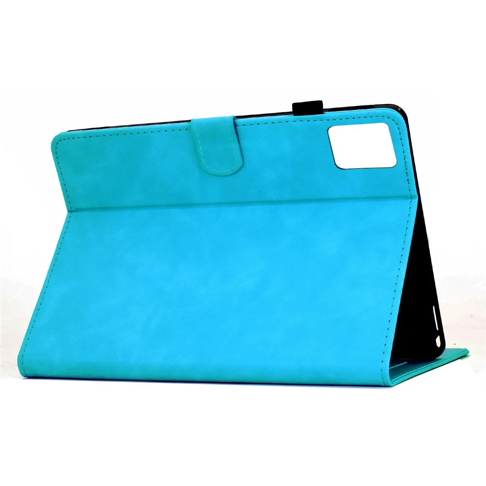 For Lenovo Tab M11 / Xiaoxin Pad 11 2024 Case Mandala Imprinted Leather Tablet Cover with Card Slots - Sky Blue - 3