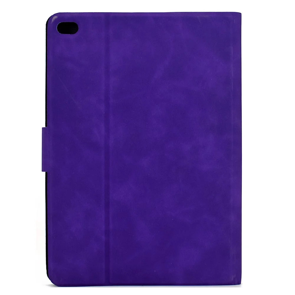 Tablet Case For iPad 9.7-inch (2018) / (2017) / Air 2 / Air (2013) PU Leather Cover with Card Slots - Purple - 7
