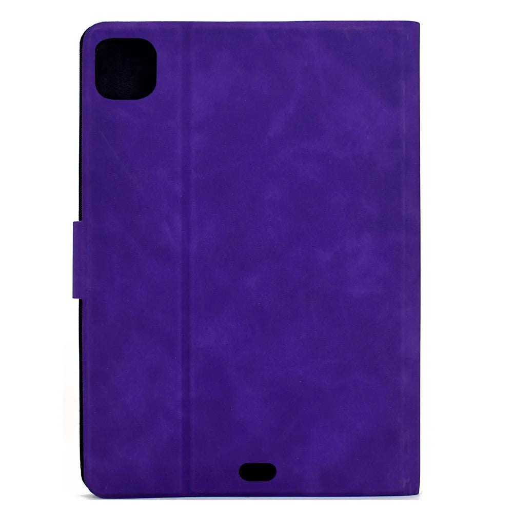 For iPad Pro 11 (2025) / (2024) Case PU Leather Tablet Cover with Card Slots - Purple - 7