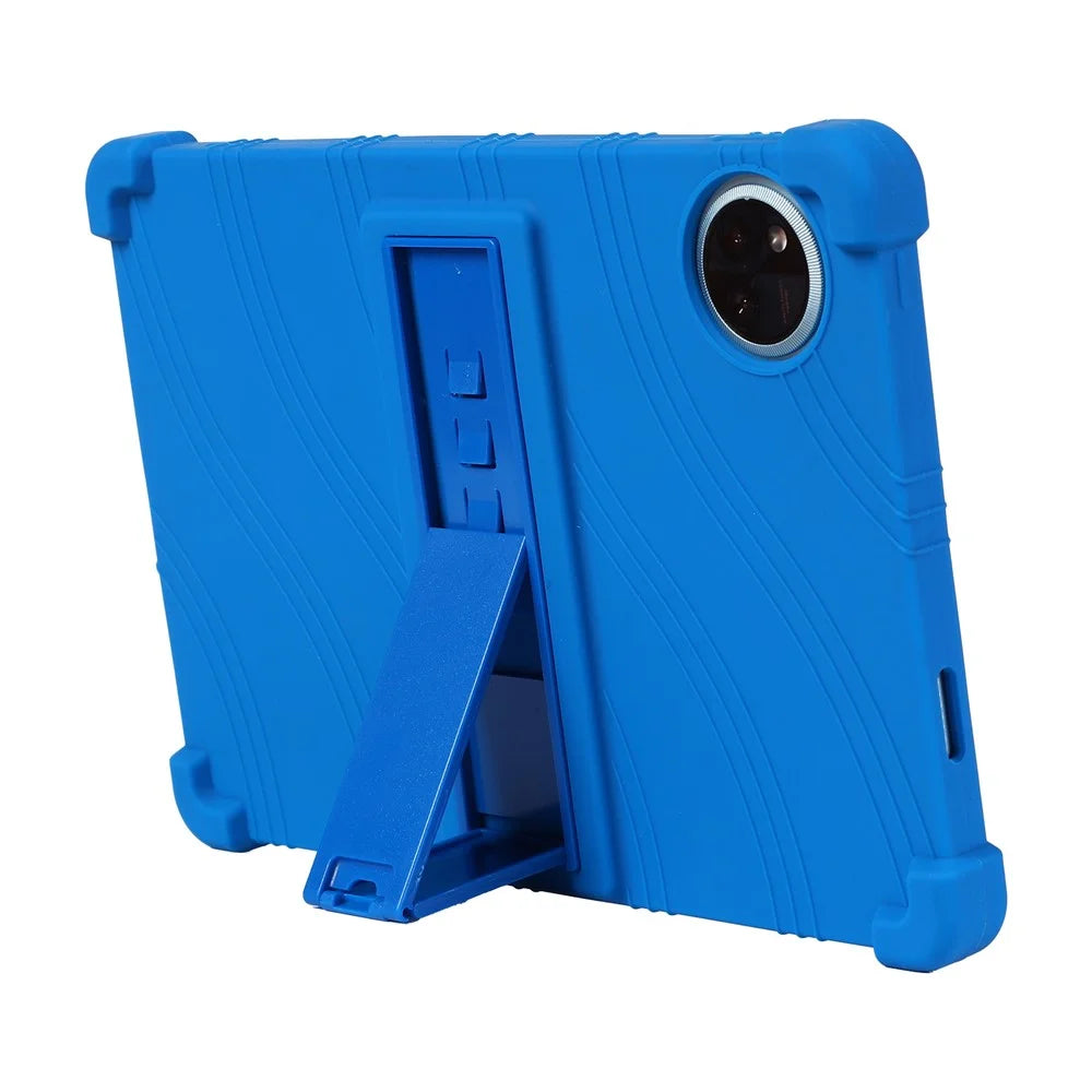 For Doogee U11 / U11 Pro Silicone Case with Kickstand Rugged Protective Cover - Dark Blue - 3