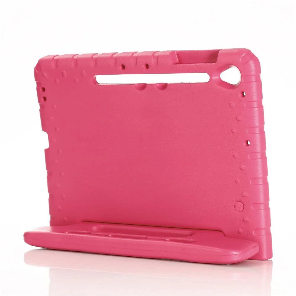 For Samsung Galaxy Tab S10 FE+ EVA Case Kids-Friendly Handle Tablet Cover with Kickstand - Rose - 5