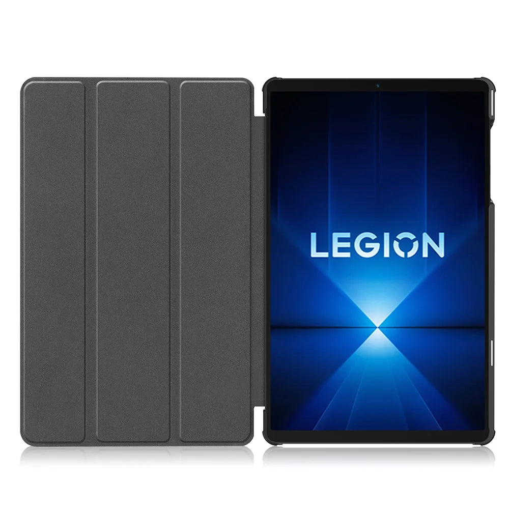 For Lenovo Legion Y700 Gen 4 Case Anti-Drop Leather Stand Tablet Cover - Black - 2