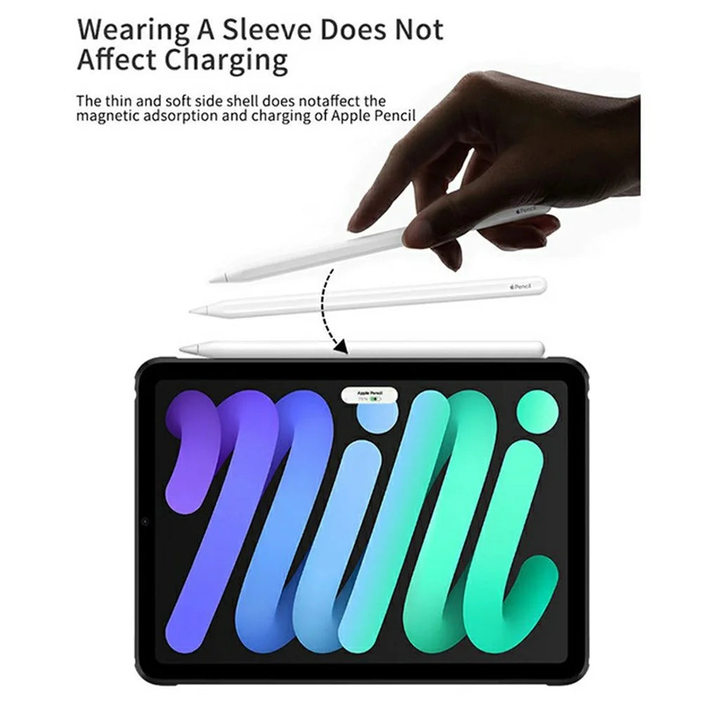 For iPad Air 11 (2026) / (2025) / (2024) / Air (2022) / (2020) Case TPU + Acrylic + PC Matte Shockproof Tablet Cover - Black - 2