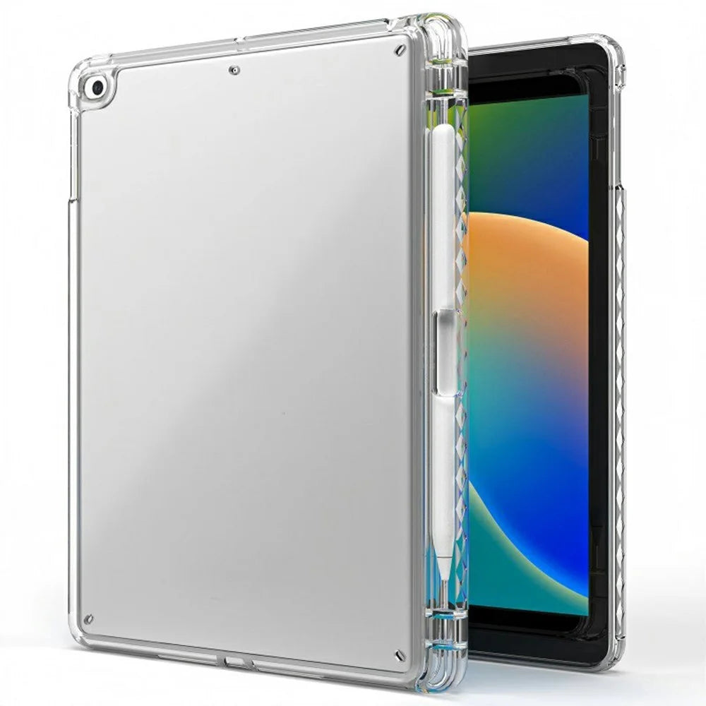 Tablet Case For iPad 9.7-inch (2018) / (2017) / Air 2 / Air (2013) , Corner Protection Clear Acrylic + TPU Cover - 1