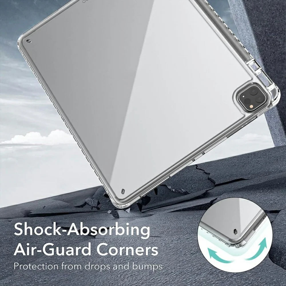 For iPad Pro 11 (2025) / 11 (2024) Case Corner Protection Clear Acrylic + TPU Tablet Cover - 5