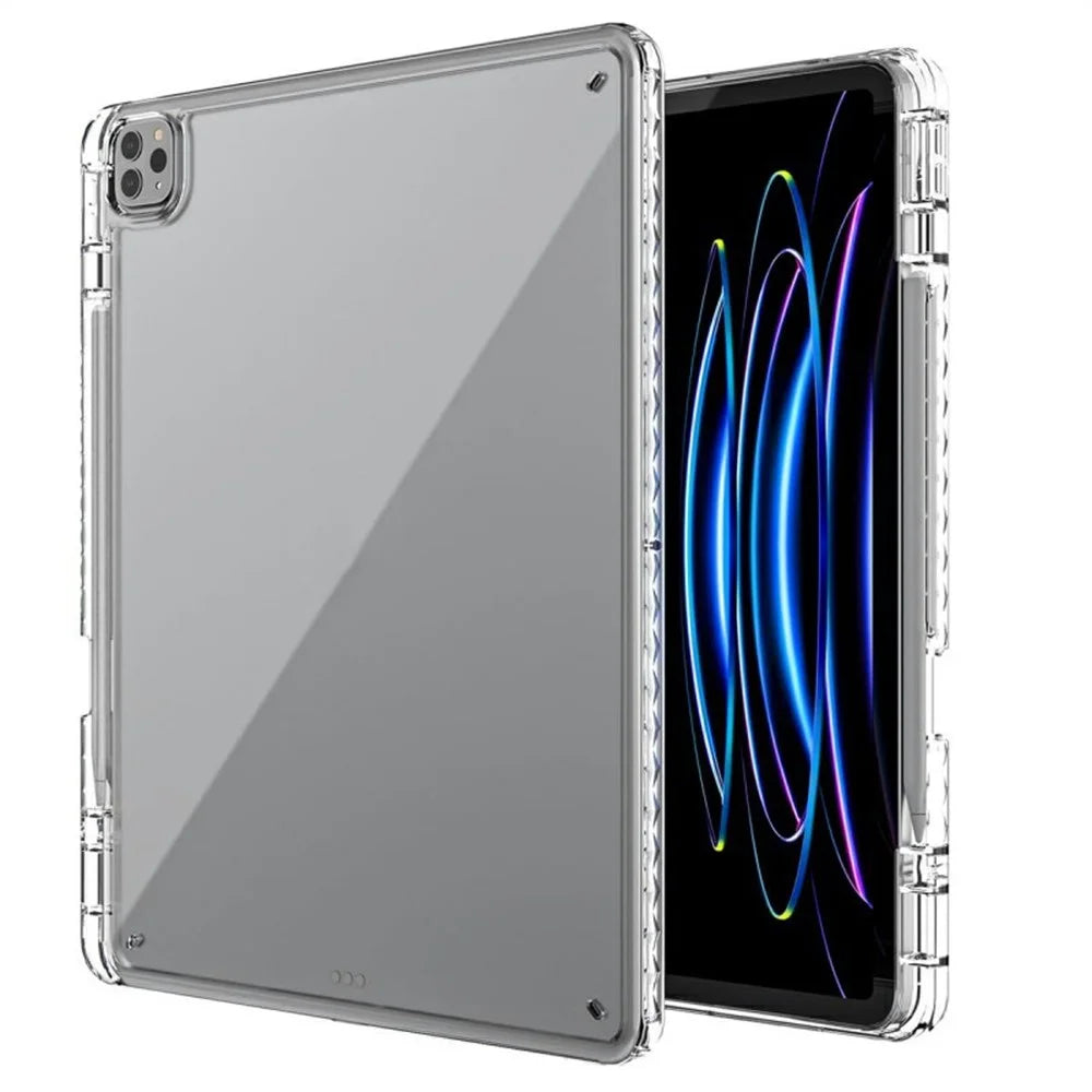 Tablet Case For iPad Pro 11 (2022) / (2021) / (2020) / (2018) , Corner Protection Clear Acrylic + TPU Cover - 1