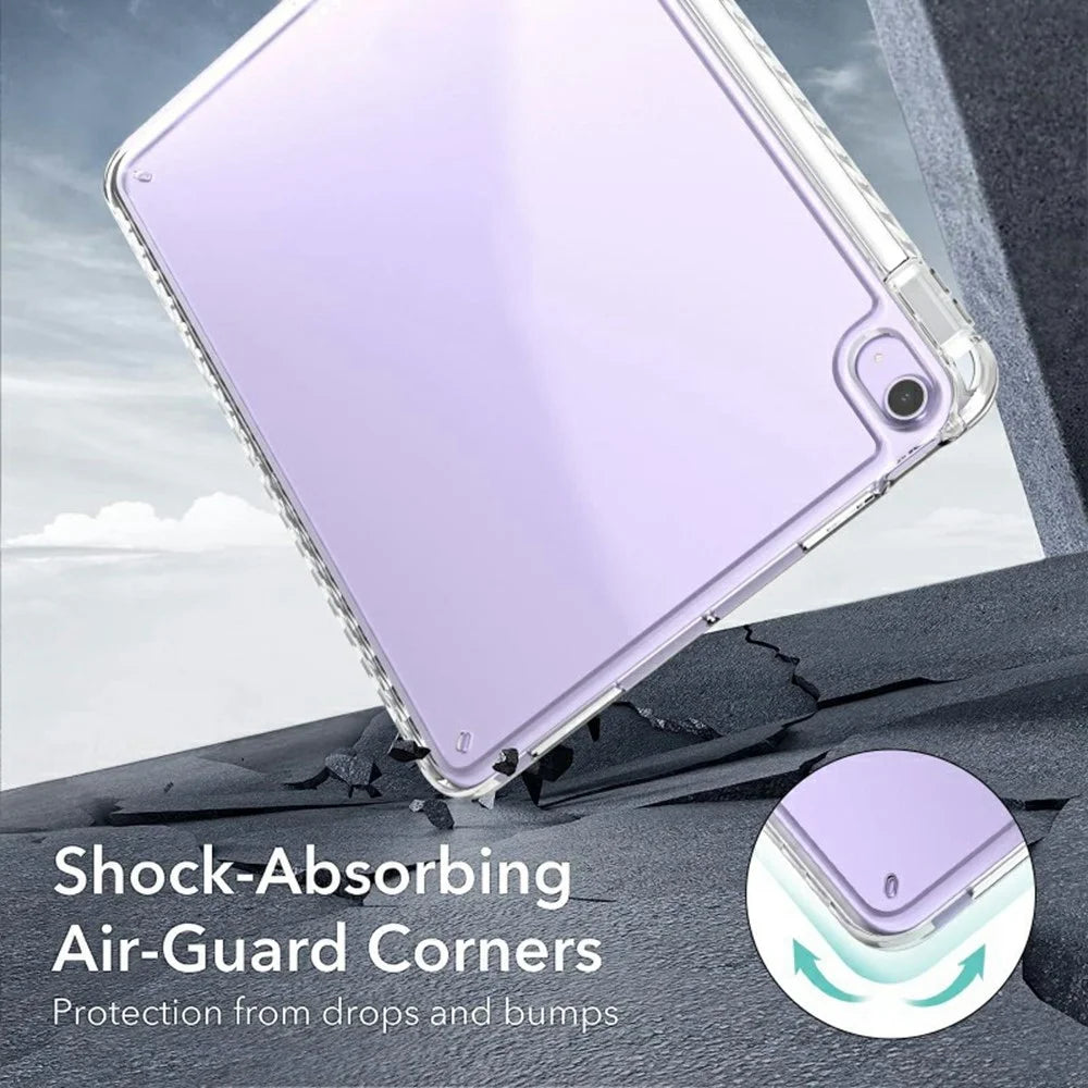 For iPad Air 11 (2026) / (2025) / (2024) Case Corner Protection Clear Acrylic + TPU Tablet Cover - 5
