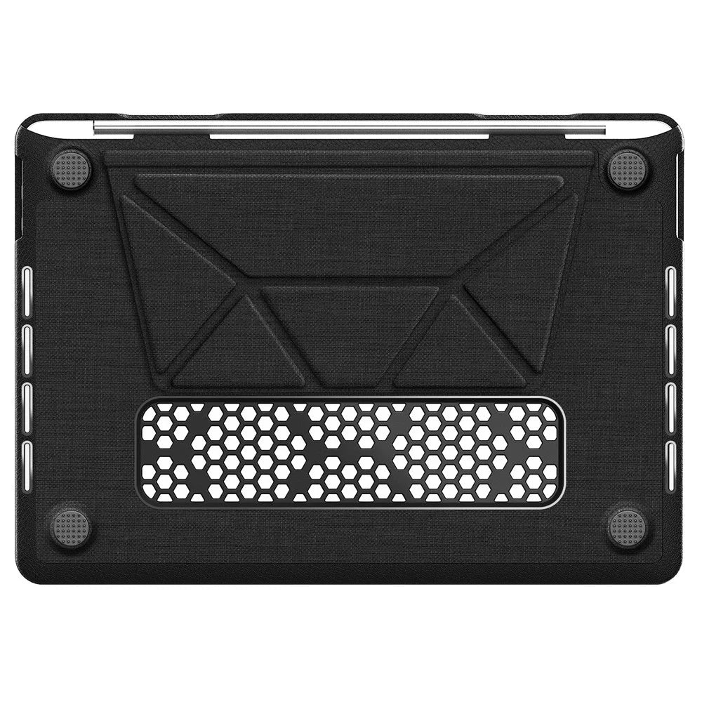 Kickstand Case for MacBook Pro 13 inch (2020)  /  (2019)  /  (2018)  /  (2017)  /  (2016) A1706  /  A1708  /  A1989  /  A2159  /  A2338  /  A2289  /  A2251 Laptop Cover - Black - 3