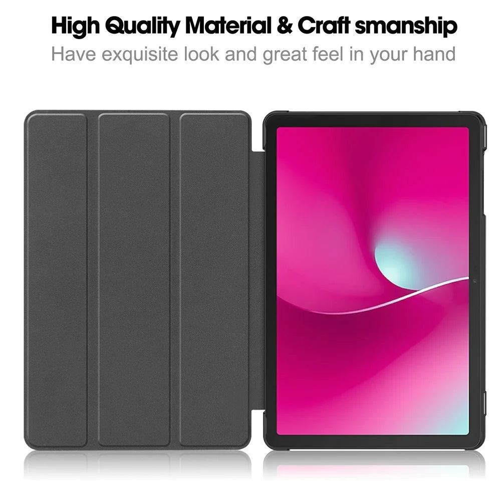 For T-Mobile REVVL Tab 2 (2025) Case Anti-Drop Leather Stand Tablet Cover - Black - 3