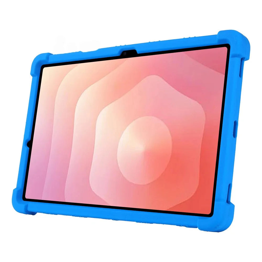 For Samsung Galaxy Tab S11 Case Adjustable Kickstand Silicone Tablet Protective Cover - Dark Blue - 2