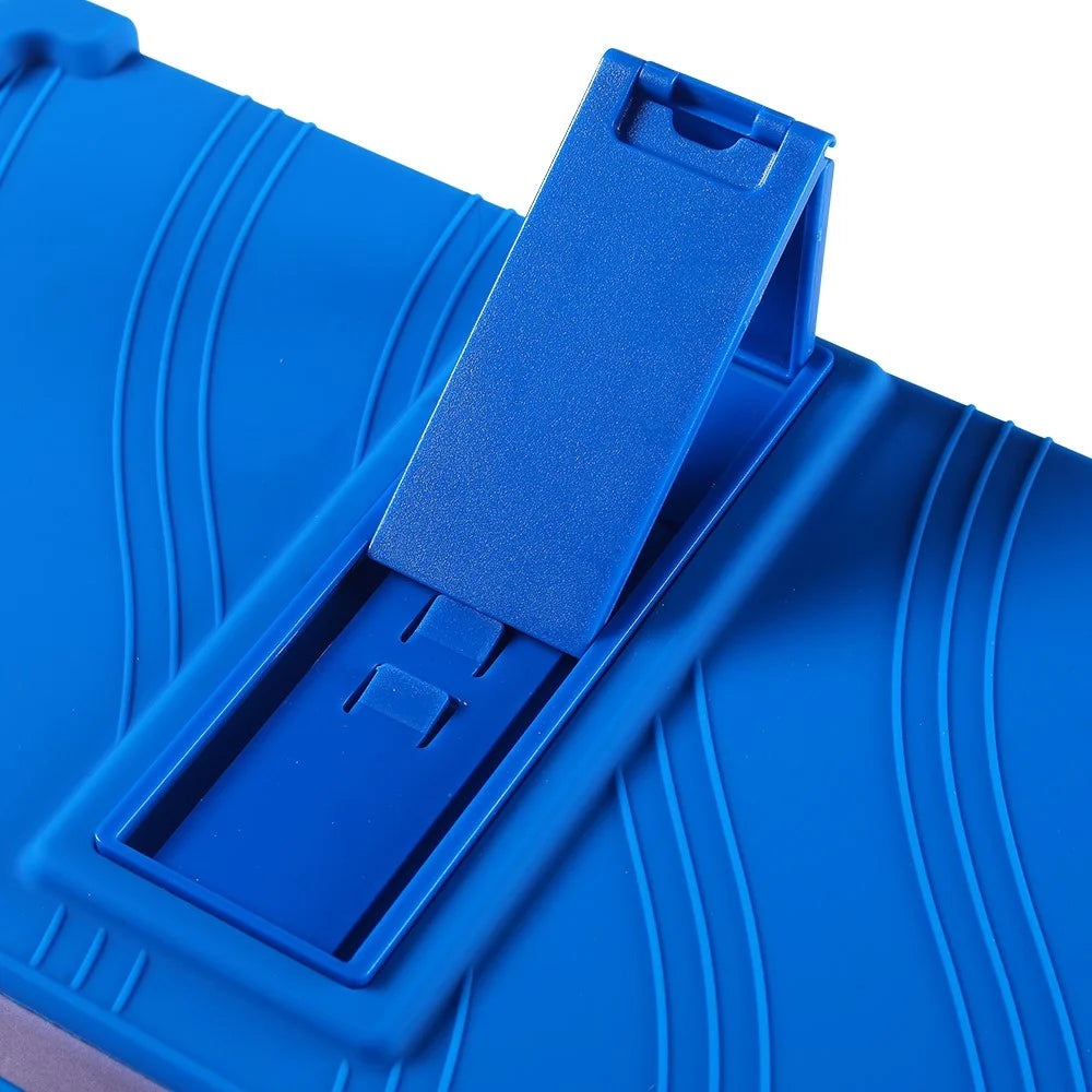 For Samsung Galaxy Tab S10 Lite Case Adjustable Kickstand Silicone Tablet Protective Cover - Dark Blue - 6