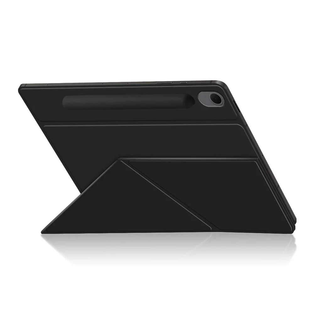 For Samsung Galaxy Tab S10 Lite Leather Case Origami Stand Magnetic Tablet Cover Auto Wake  /  Sleep - Black - 5