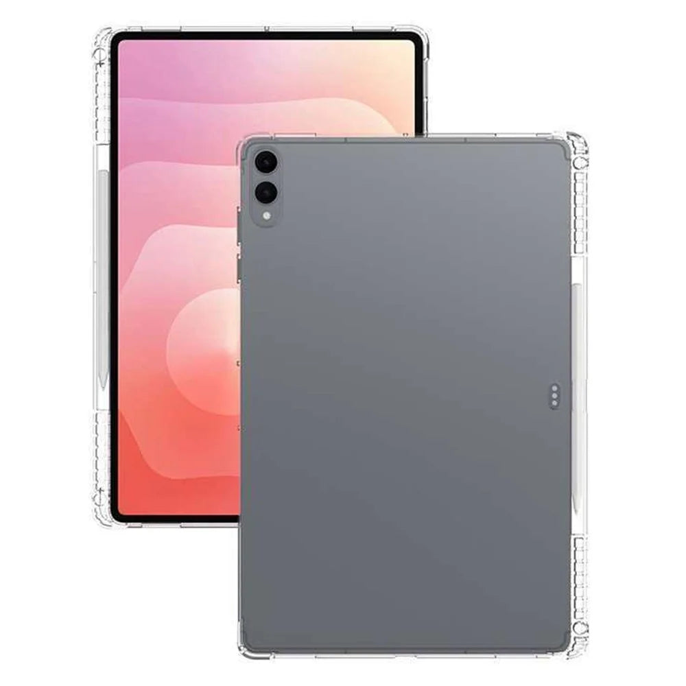 For Samsung Galaxy Tab S12 Ultra / S11 Ultra Case Reinforced Four Corner Anti-Drop Clear TPU Tablet Cover with Pen Slot - 3
