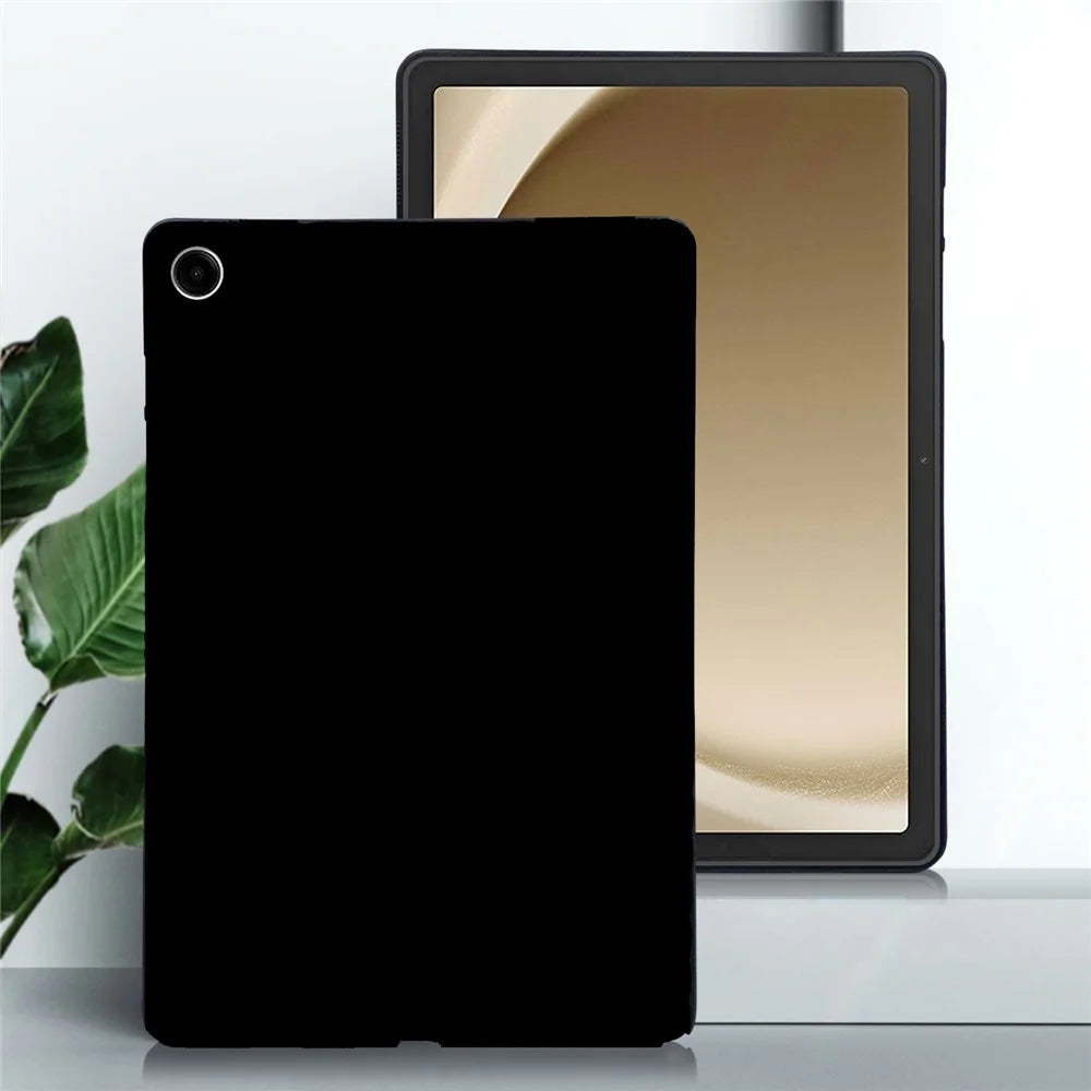 For Samsung Galaxy Tab A11+ / Tab A9+ Case Slim Matte TPU Protective Tablet Cover - Black - 2