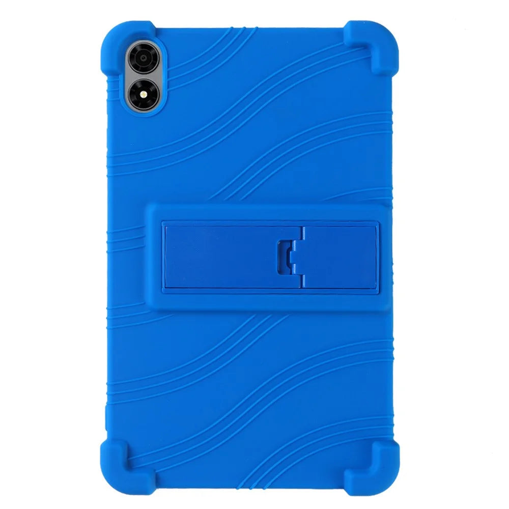For Alldocube iPlay 70 mini Pro Case Adjustable Kickstand Silicone Tablet Protective Cover - Dark Blue - 2