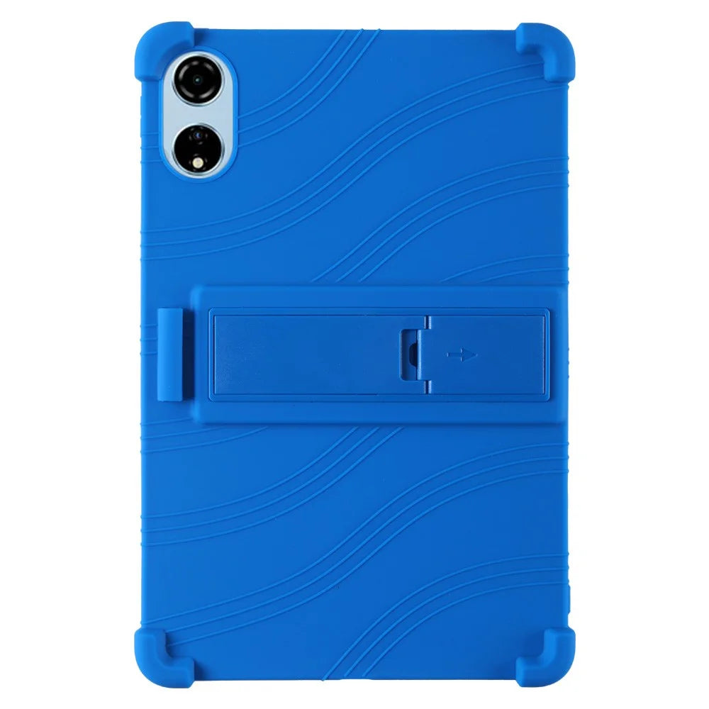 For Blackview Mega 3 Case Adjustable Kickstand Silicone Tablet Protective Cover - Dark Blue - 2